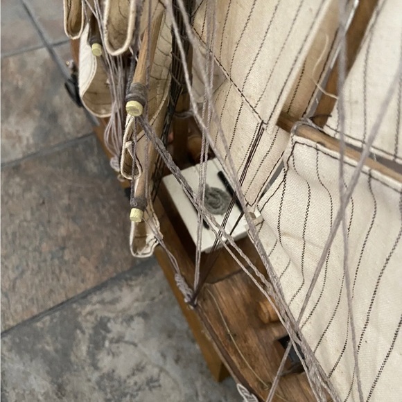 Vintage Handcrafted Wooden Model Gorch Fock Clipper Ship German Navy - Picture 4 of 5